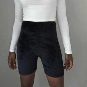 Black biker shorts